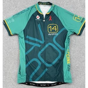 Pactimo Cycling Jersey AIDS Vaccine 200 AV200 Atlanta Full Zip Performance Bike